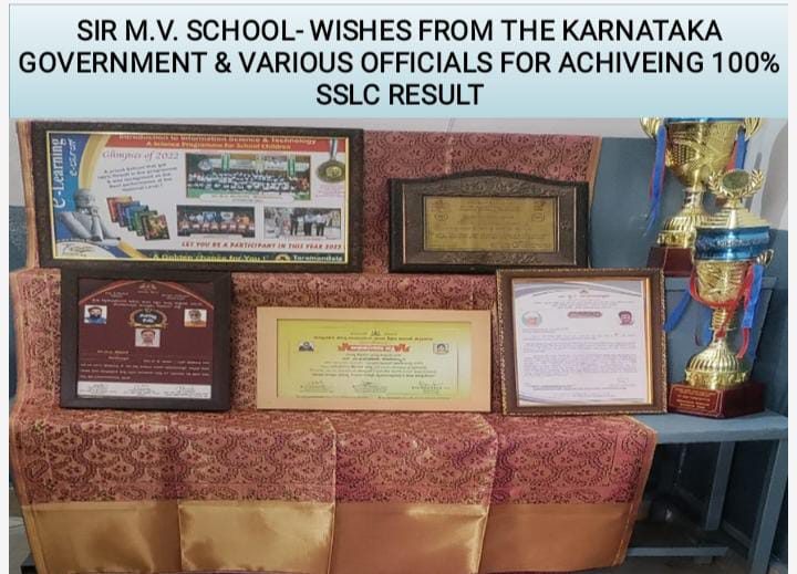 WISHES FROM THE KARNATAKA GOVT., & VARIOUS OFFICIALS FOR ACHIVEING 100% SSLC RESULTS